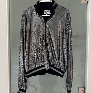 NWT Pam & Gela mirror ball jacket